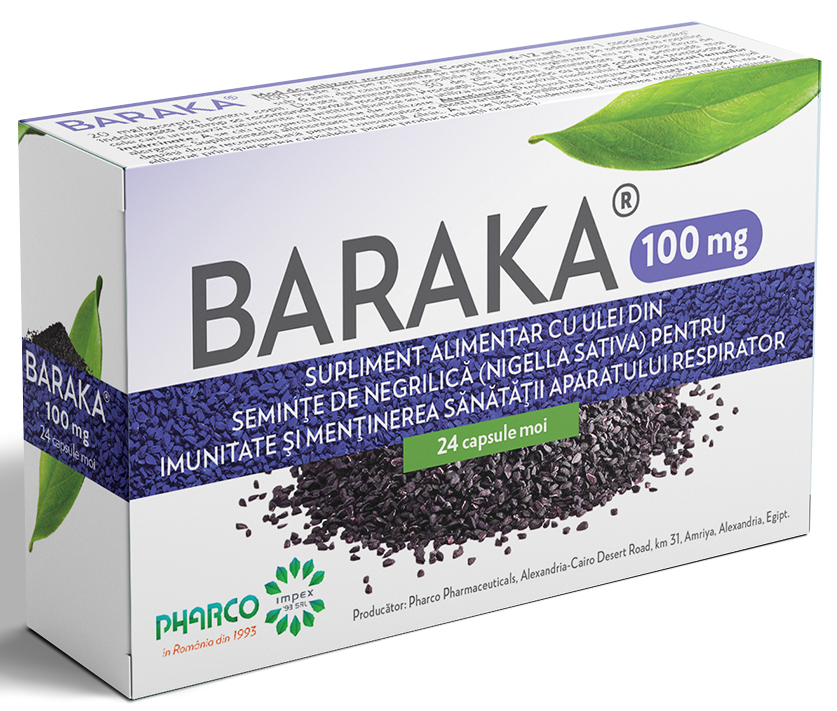 Baraka 100 mg, 24 soft capsules, Naturally Increase the Body&#39;s Defenses ... - $17.00
