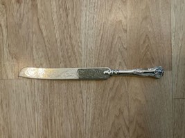 VTG Knife The Sheffield Silver   Silverplate Ornate Embossed 12” - £27.91 GBP