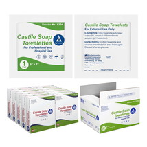 Dynarex Castile Soap Towelettes - Professional-Grade Wet Wipes Individua... - $810.88 MXN