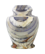 Large/Adult 220 Cubic Inch Blue Carpel Onyx Funeral Cremation Urn for Ashes - $700.85 CAD