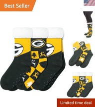 Cozy 3-Pack of Official NFL Green Bay Packers Fan Slipper Socks for Women - $48.00