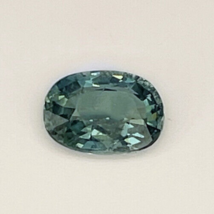 1.02 Unheated Teal Sapphire Oval Cut Gemological Report, Make offer welc... - $609.11