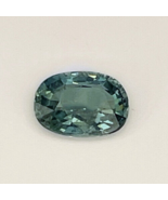 1.02 Unheated Teal Sapphire Oval Cut Gemological Report, Make offer welc... - $609.11