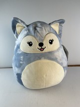 Squishmallow Faldette Fox Plush NWT 12&quot; Blue White - £11.68 GBP