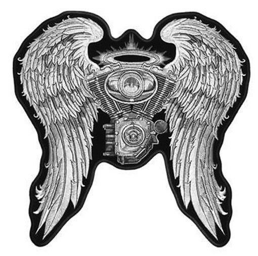 ANGEL BIKER WINGS MOTORCYCLE PATCH P5190 jacket iron engine patches wing new