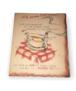 American Greeting Publishers Sapphire Card Birthday Cigarette &amp; Coffee 1... - £10.88 GBP