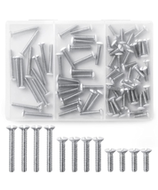 Bates Wall Plate Screws 75 Pack Assorted Size Outlet Screws Wall Plate White NEW - £11.03 GBP