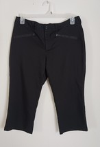 FILA Sport Womens Sz 12  Logo Capri Golf Athletic Pants Zippered Pockets - $222.30 MXN