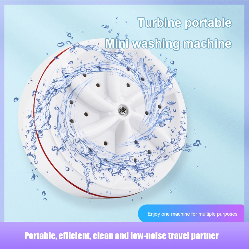 Ultrasonic Turbo Washing Machine Portable Travel Cleaning Washer Automat... - $16.61+