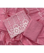 Chikankari Suits-Indian Dress Materials-Unstitched Top Bottom And Dupatt... - $75.22 CAD