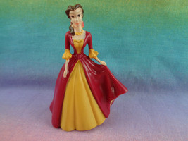  Disney Beauty &amp; The Beast Belle Red &amp; Gold Gown PVC Figure or Cake Topper  - $1.52