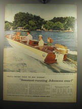 1957 Johnson Sea-Horse Outboard Motors Ad - You'll never have to say giddap - $18.49
