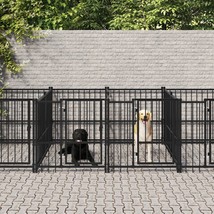 Outdoor Dog Kennel Steel 18.77 m² - £1,173.73 GBP