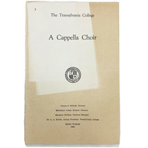 Transylvania University Lexington Kentucky 1944 A Cappella Choir Spring ... - £7.58 GBP