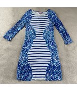 Lilly Pulitzer Womens Moon Jellies Stripe Nila Dress Sz XS Nautical Knee... - $48.51