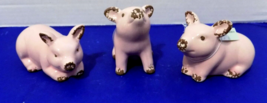 NEW Ceramic Pigs Rustic Home Animal Farm House Decor  Set of 3 #1A - $13.99