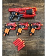 Nerf Mega Cycloneshock Blaster Dart Gun Pistol &amp; 3 Mega BigShock Guns - $24.99