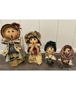 Vintage Paper Mache Christmas Carolers Set Of 4 Lakewood Originals Holid... - $4,497.36 MXN