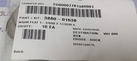 AMAT 38800-01638 WSHR FLAT 1-1/40DX 17/32IDX Applied Materials Lot of 10... - $68.90