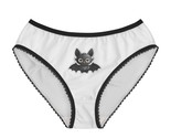 Artoon bat print womens briefs comfy cute undergarments in polyester fleece finish thumb155 crop