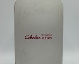 Vintage CABELA&#39;S FLYBOX 16 Compartment with Flies Aluminum - £94.96 GBP