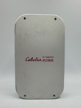 Vintage CABELA&#39;S FLYBOX 16 Compartment with Flies Aluminum - £94.64 GBP