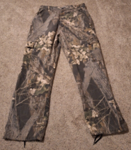 Vtg Jerzees Outdoors Camo Cargo Pants Men&#39;s L Mossy Oak Break Up Hunting... - $24.25