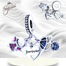 925 Sterling Silver Dangle Charm Love Mom Boy &amp; Girl US SELLER  - $364.44 MXN