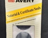 Vintage 42pcs 2&quot; Avery Notarial &amp; Certificate Silver Seals NOT-2SV *new* - $6.73