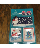 Vintage papercraft giftrims self stick Christmas winter holiday gift tags - $27.15 CAD