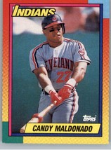 1990 Topps Traded 65T Candy Maldonado  Cleveland Indians - £0.77 GBP