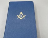 Antique Masonic Illustrated Edition King James Bible 1940 Blue Mason - £21.46 GBP