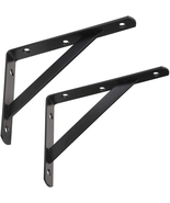 8-Inch Black Tripod Triangle Shelf Brackets, Set of 2, Wall Mounted Supp... - €13,12 EUR