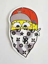 Sponge Wearing Bandana and Hat Multicolor Cartoon Sticker Decal Embellis... - $2.22