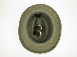 Men Bruno Capelo Summer Spring Soft Straw Style Hat Godfather GF206 Olive Green image 4