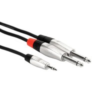 Hosa Technology HMP-010Y 3.5mm 1/8&quot; TRS to Dual 1/4&quot; TS Stereo Breakout 10ft - £36.86 GBP
