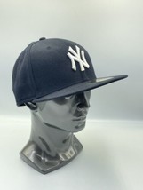 New York Yankees Baseball Hat New Era 59Fifty Mens 7 1/8 Fitted Black Cap NWT - £14.78 GBP