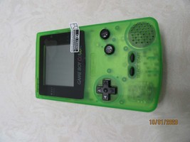 Refurbished Nintendo Gameboy Game Boy Color Transparent Green Original S... - $129.95