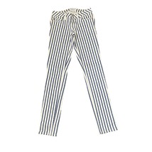 Aeropostale Ashley Ultra Skinny Jeans Women Size 0 Blue Striped Stretch Low-Rise - £15.56 GBP