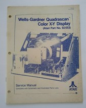 Wells Gardner Quadrascan # 92-053 Arcade Game XY TV Monitor Service Manual - $26.55