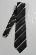 Donald J. Trump Signature Collection Necktie Tie Black Silver  &amp; Ivory S... - $23.99