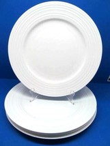 Mikasa Swirl White 11&quot; Dinner Plates Bone China Bundle of 4 - £37.10 GBP