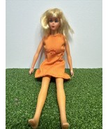 Vintage 1968 Mattel Live Action Barbie 11&quot; Fashion Doll Blue Eyes Blonde... - £38.92 GBP