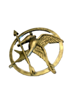 Brooch Round Bird w/ Arrow Pin Pendant Metal Costume Jewelry 1.75&quot; dia V... - $12.97
