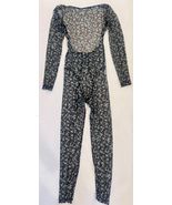 Adam Selman Sport Sample Mesh Sheer Open Back Bodysuit Catsuit Animal Pr... - €24,90 EUR