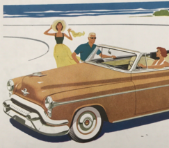 1950s Gold GM Oldsmobile 98 Convertible Coupe Advertising Print Ad 9.75&quot; x 13.5&quot; - £11.05 GBP
