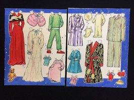 Vintage 1940s Blondie Original Artwork Art Paper Dolls Clothing Whitman Comic  - £174.75 GBP