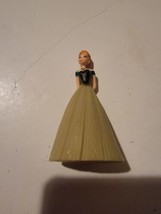 Anna Green Dress Frozen Disney 3” Action Figure Pvc Toy Cake Topper - £10.01 GBP