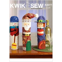 Kwik Sew Sewing Pattern 4077 Holiday Bottle Covers - $9.89