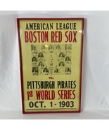 World Series Poster 1903 Boston Red Sox vs Pittsburg Pirates Framed Red ... - £14.67 GBP